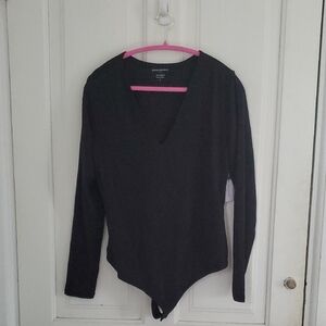 Banana Republic Black V Neck Bodysuit
